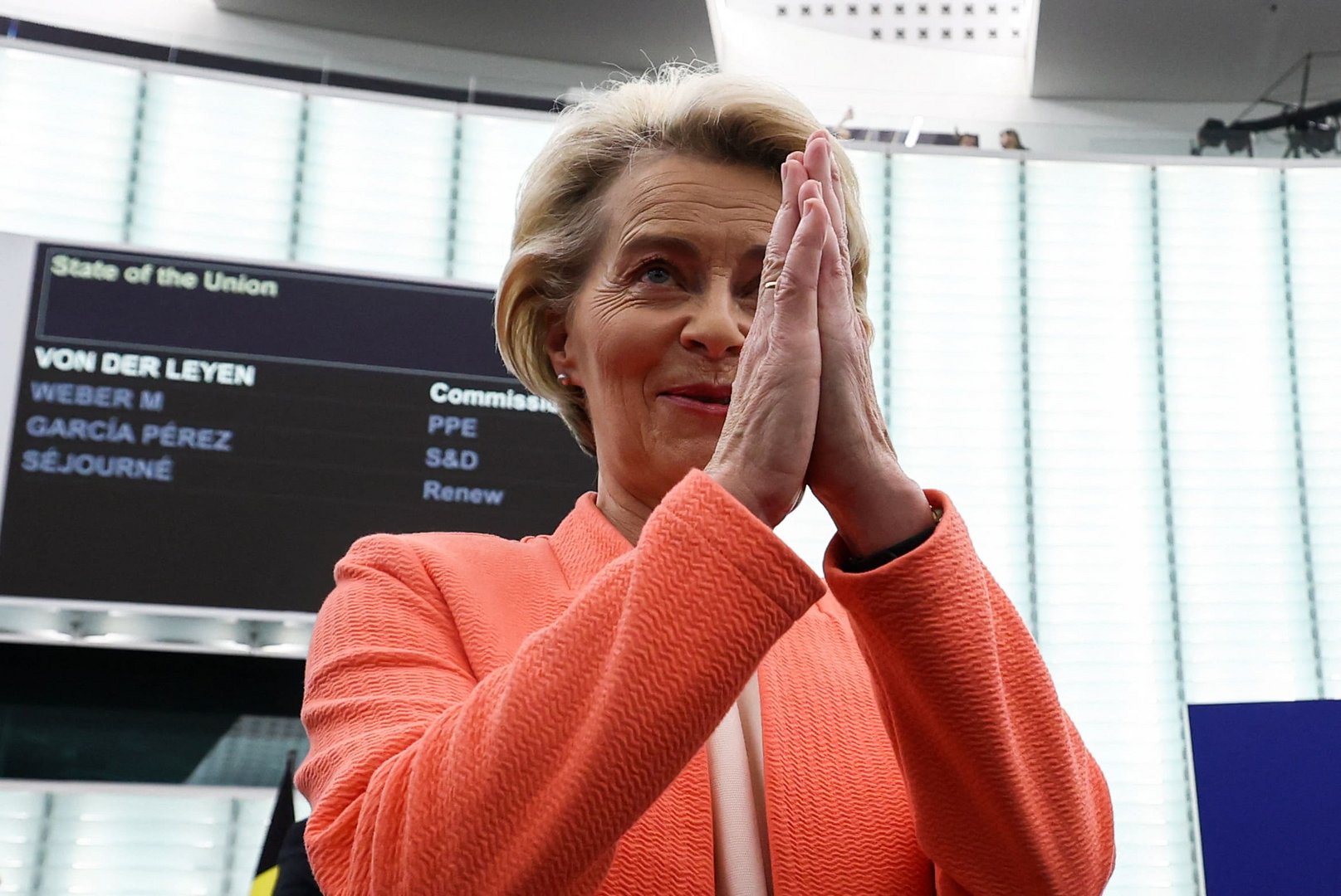 image With next years elections in mind, Von der Leyen paints herself as EU business champion