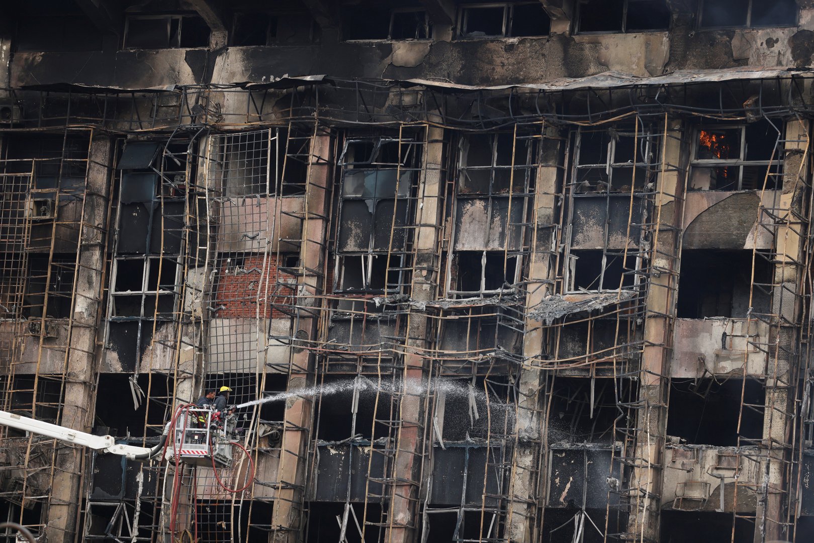 image Fire engulfs police facility in Egypt&#8217;s Ismailia, 25 hurt