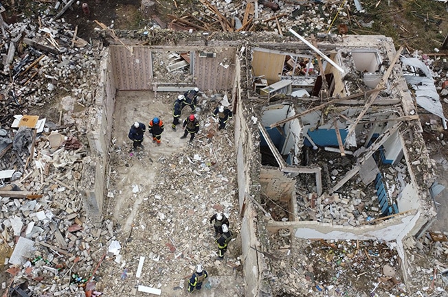 image &#8216;Half the village is gone&#8217;: Ukraine hamlet reels after missile strike