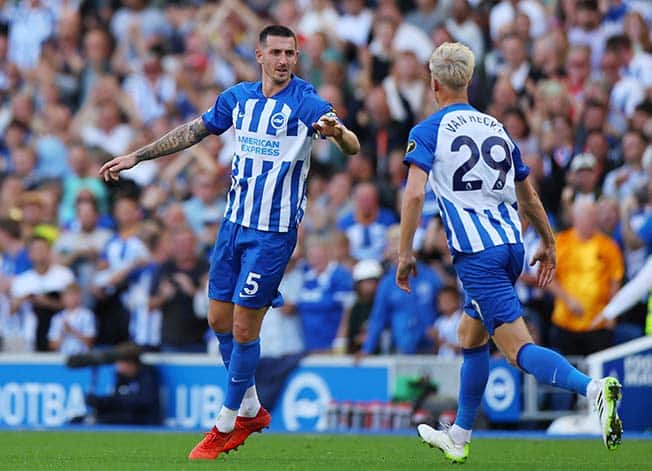 image Dunk delivers as Brighton fight back to draw with Liverpool