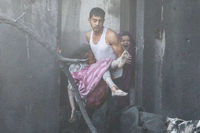 image Israel pounds Gaza by air; Biden condemns &#8216;evil&#8217; Hamas