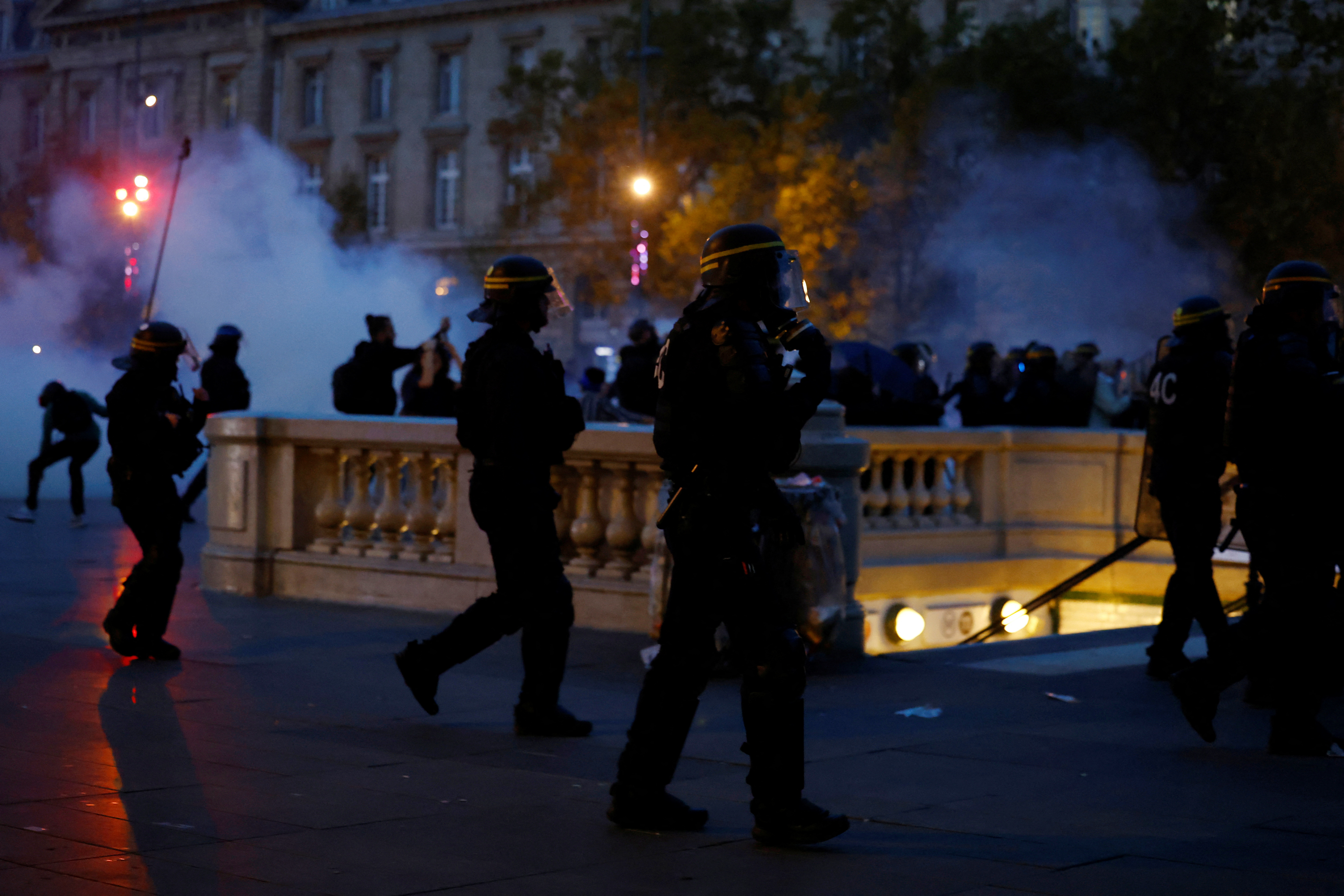 image France uses teargas on banned pro-Palestinian rally as Macron calls for calm