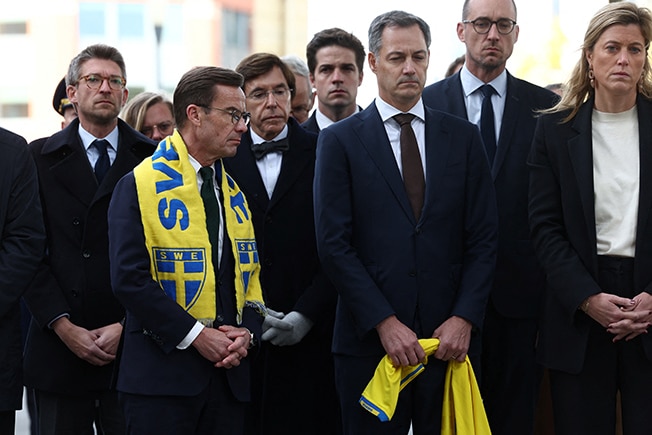 image EU leaders vow tighter borders, more repatriations after Brussels attack