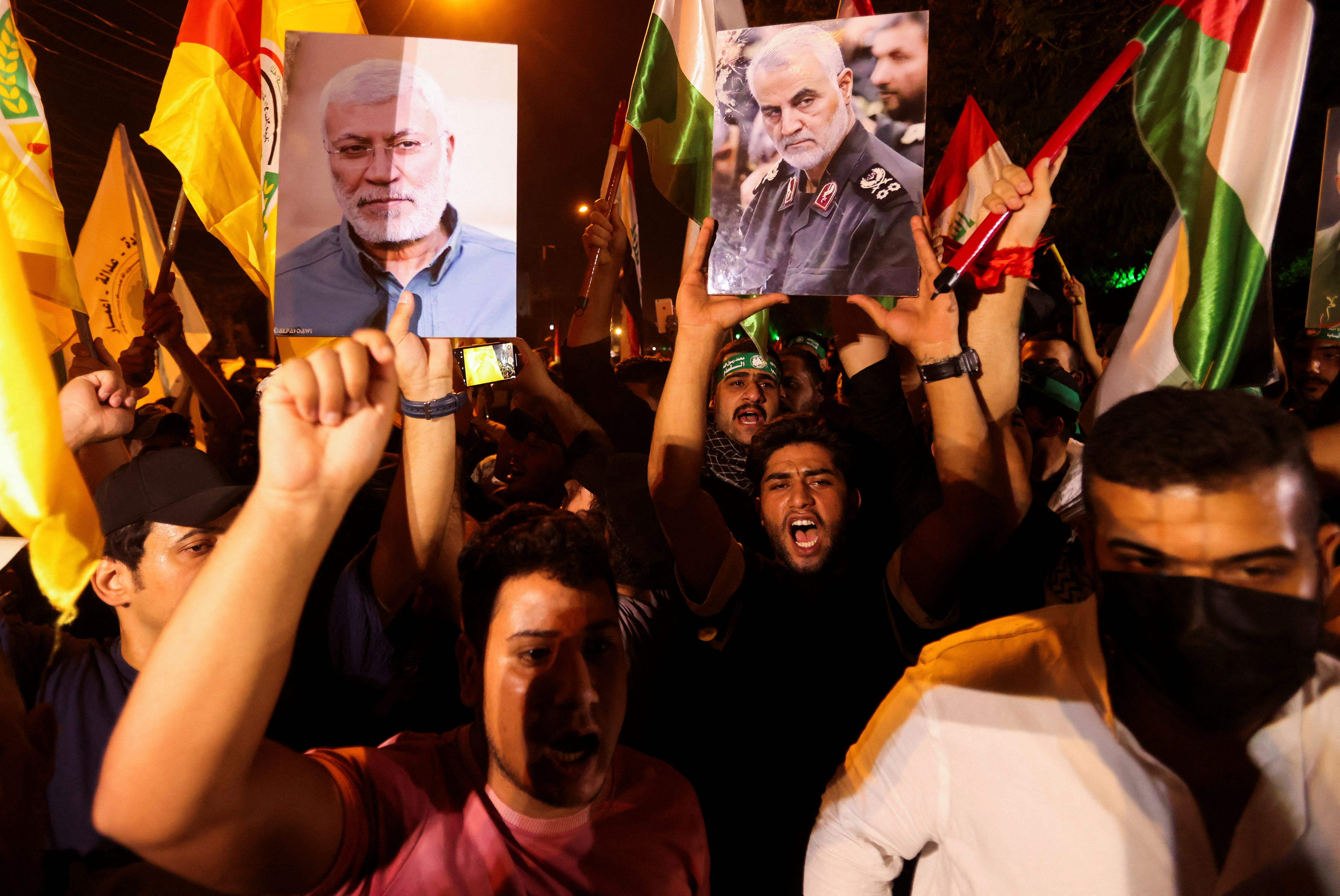 image Protests erupt across Middle East over Gaza blast