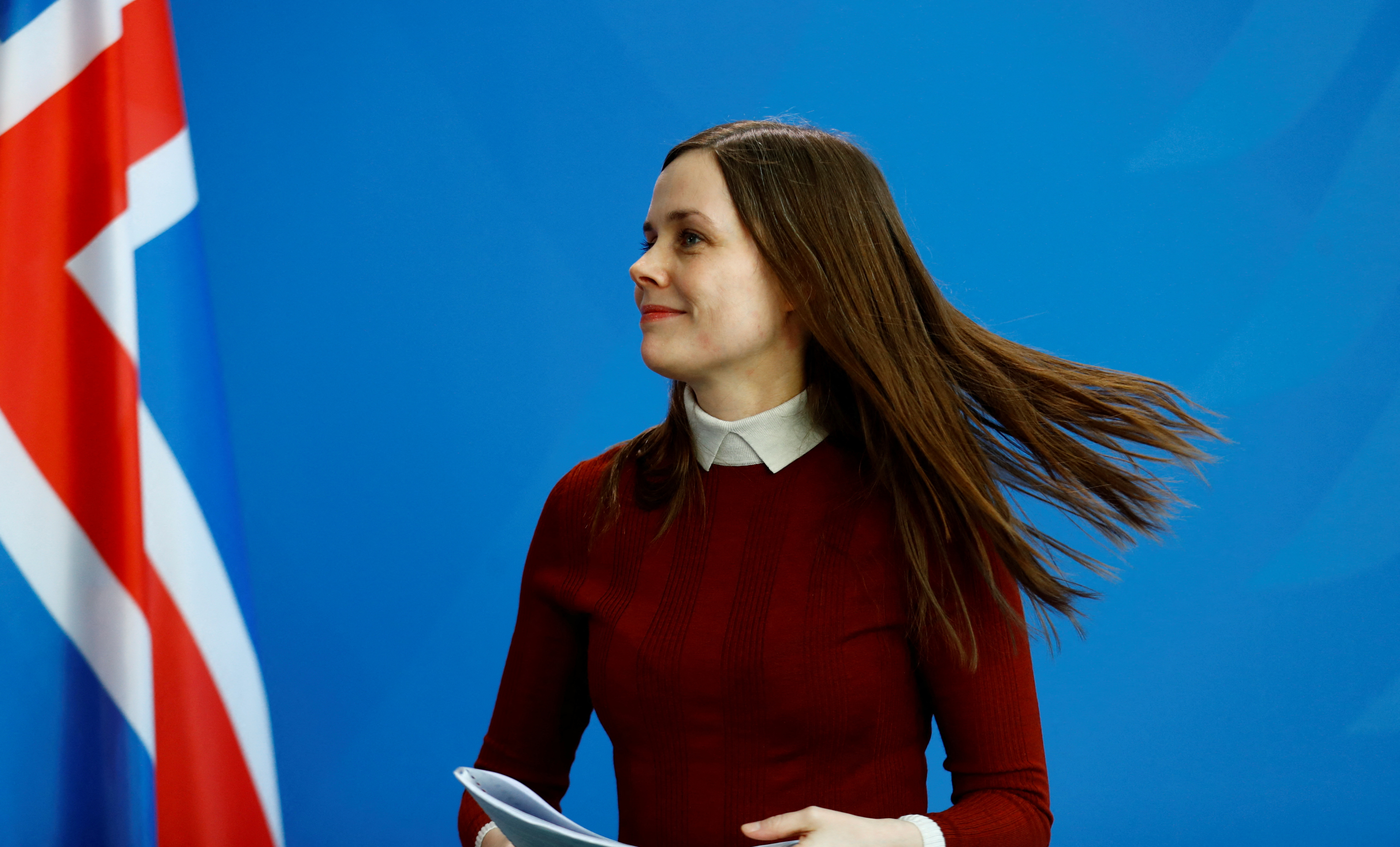 image Icelandic women, including PM,  strike against gender injustice
