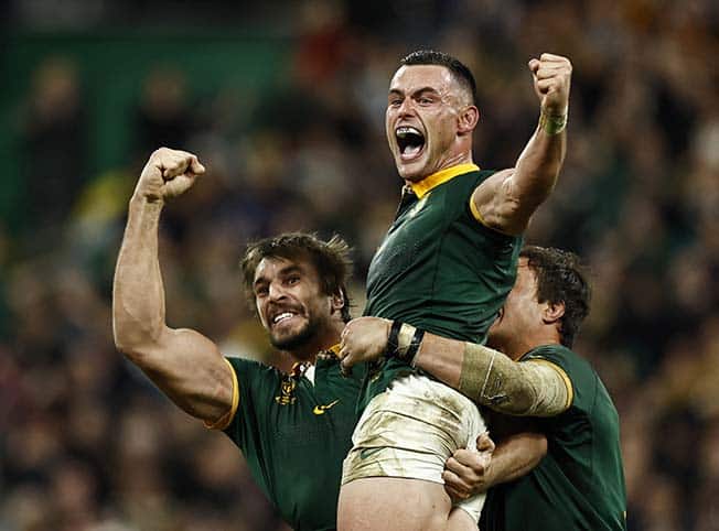 image South Africa beat New Zealand to claim record fourth World Cup title