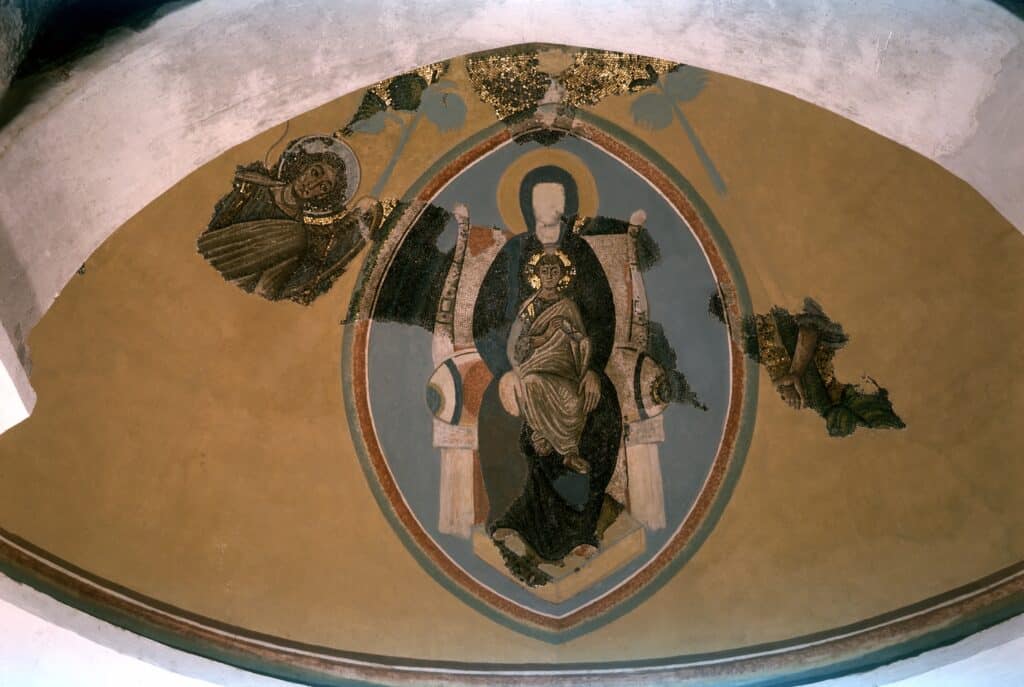 4. apse mosaic after restoration by ernest hawkins 1970