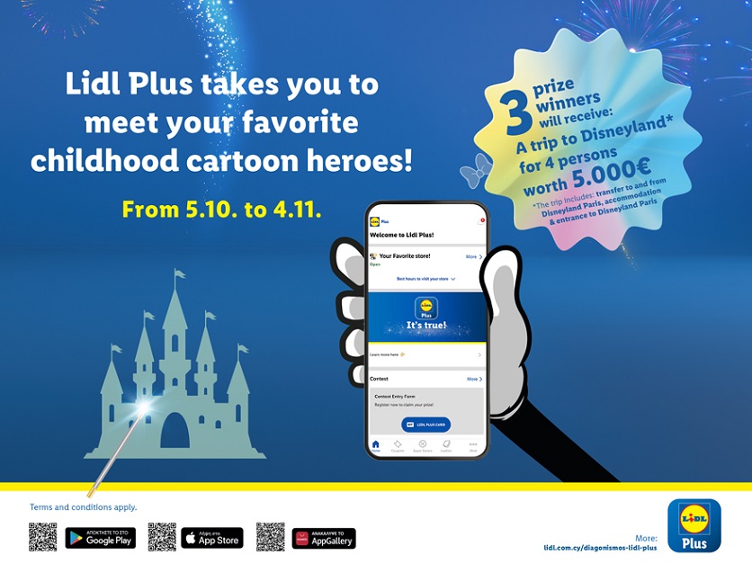 image Lidl Plus contest will win three app users Paris Disneyland trips