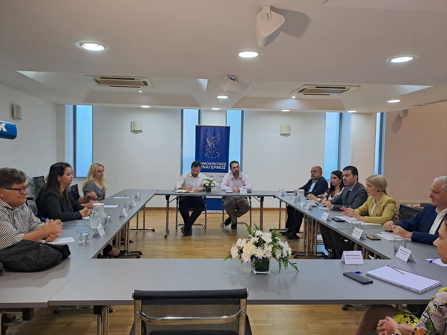 image Demetriou meets Turkish Cypriot TDP leader Mine Atli
