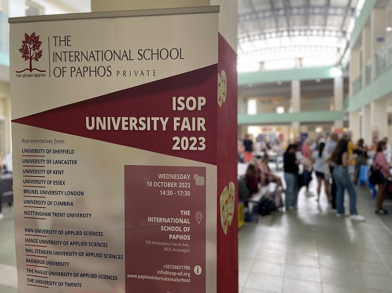 The International School of Paphos (ISOP) organised its first-time University Fair on October 18, 2023 at the school’s premises, with great success.