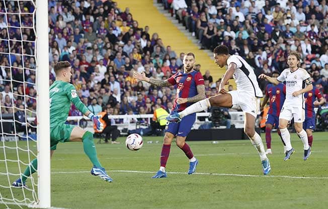 image Bellingham double as Real fight back to win Clasico at Barcelona