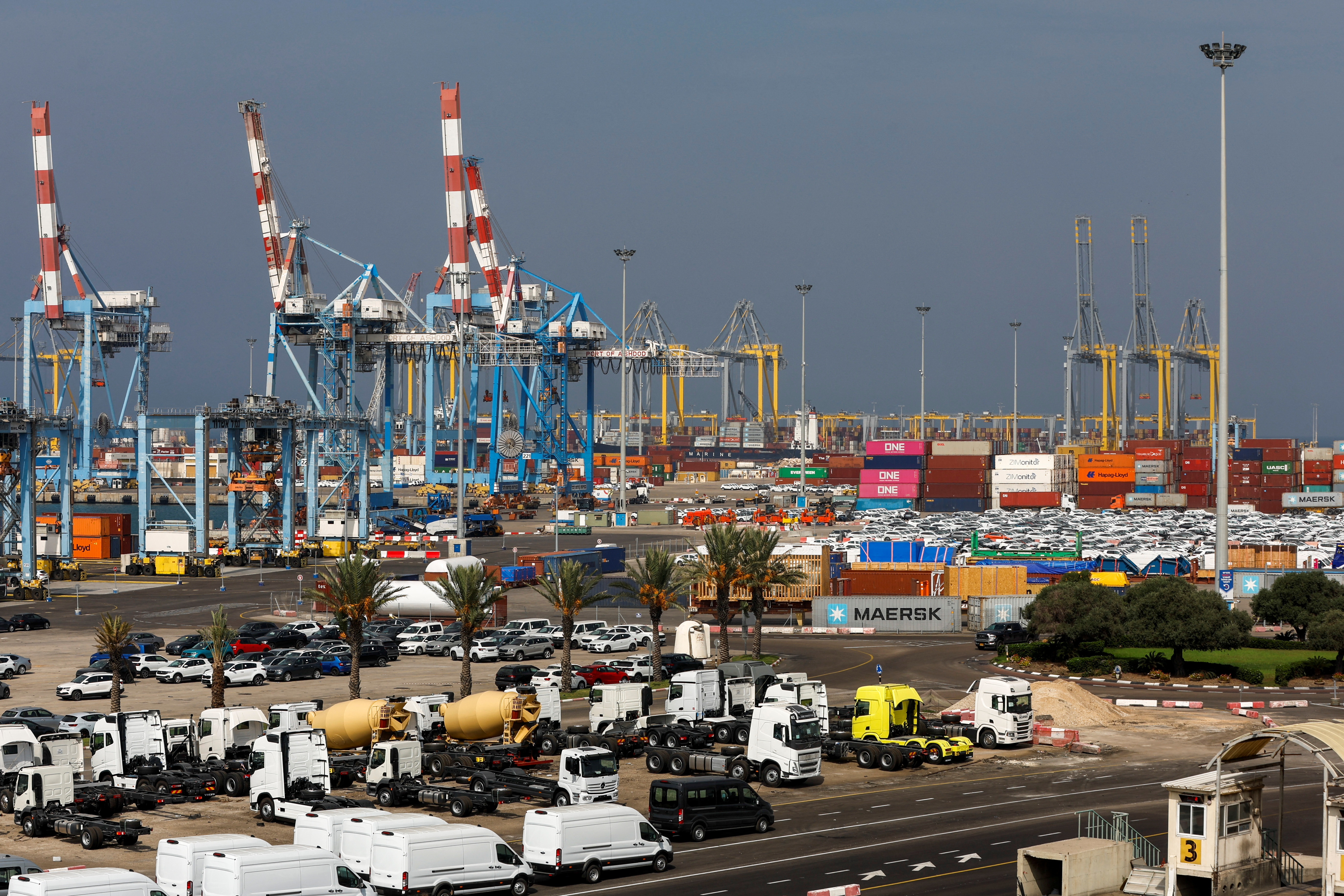image Israel&#8217;s Ashdod port toils under shadow of rockets