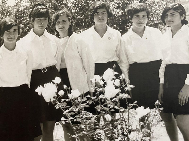 diaspora anastasia (second left) before leaving cyprus