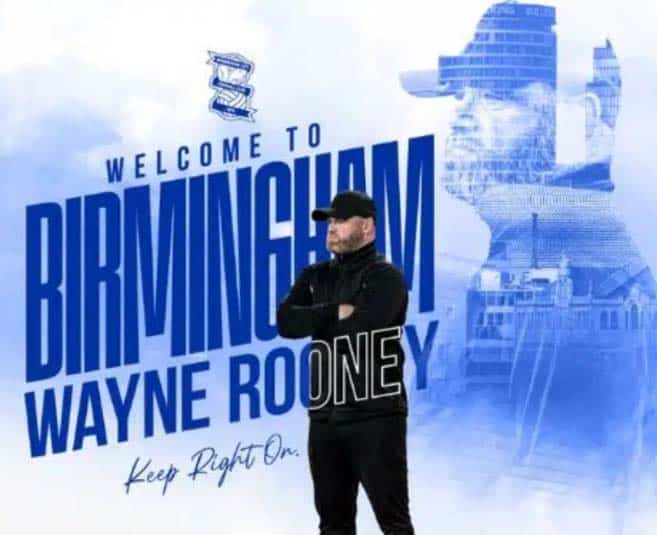 image Rooney appointed new manager at Birmingham City