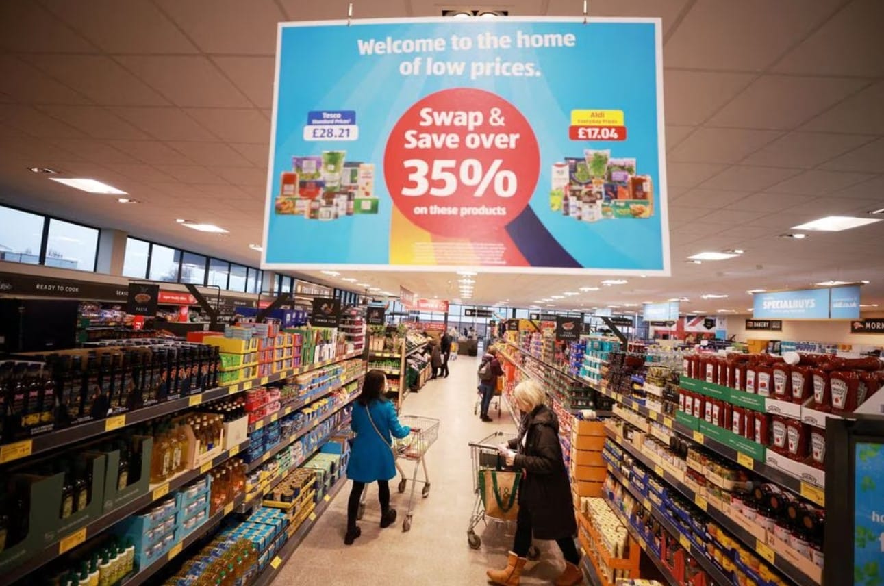 image UK supermarket sales rise 5.4 per cent