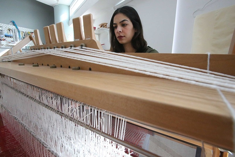 At 28, Katerina Efstratiou is surely the youngest traditional weaver in Cyprus