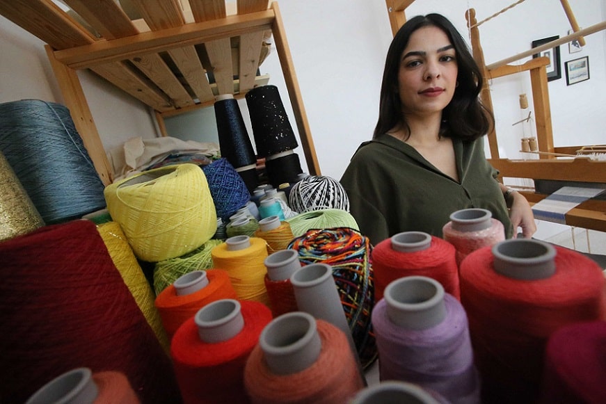 At 28, Katerina Efstratiou is surely the youngest traditional weaver in Cyprus