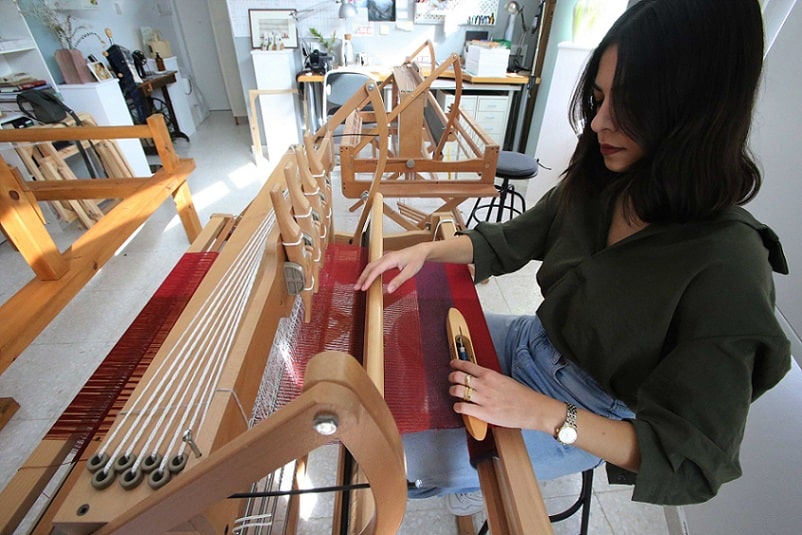 At 28, Katerina Efstratiou is surely the youngest traditional weaver in Cyprus