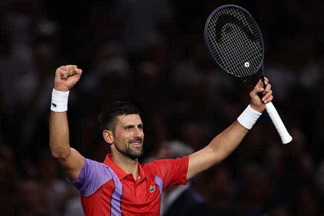 image Dominant Djokovic wins Paris Masters opener