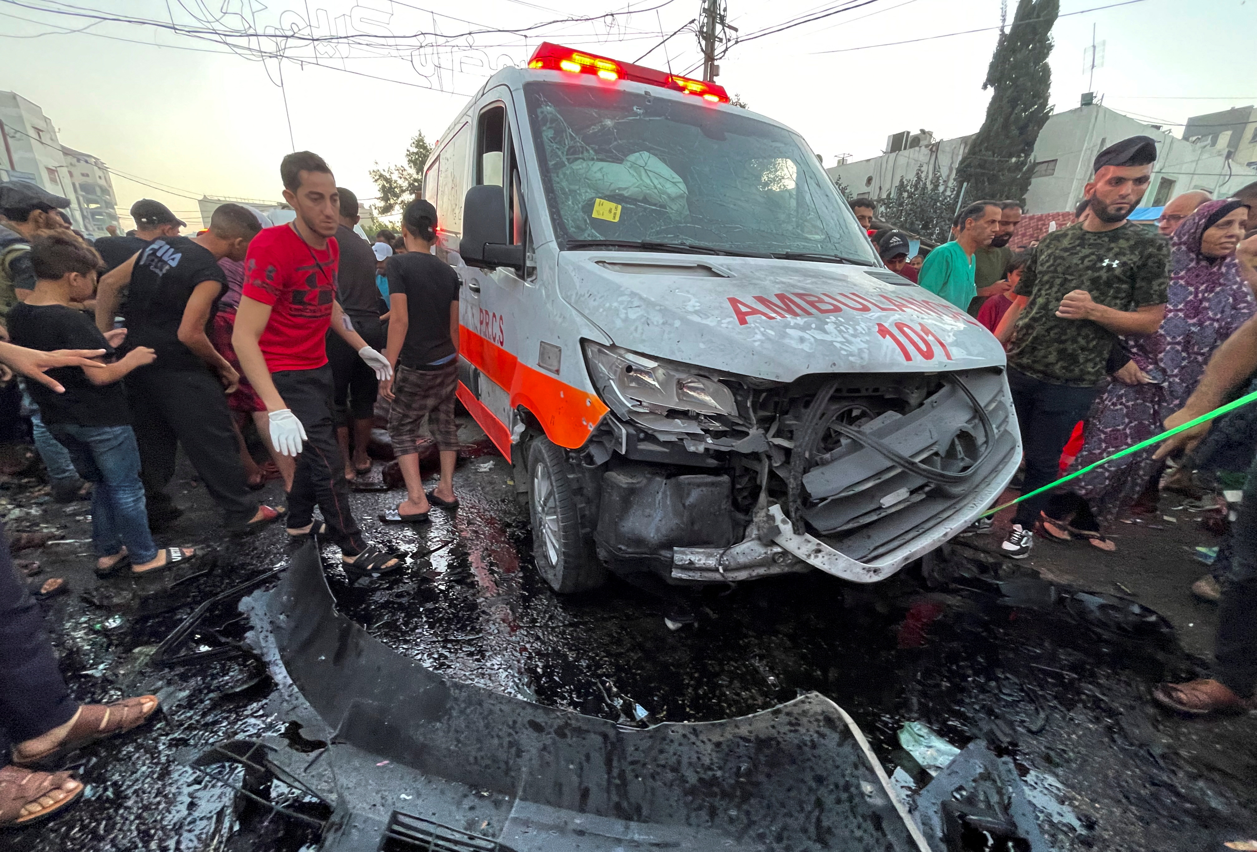 image Israel strikes ambulance in Gaza City, many reported killed (Update)