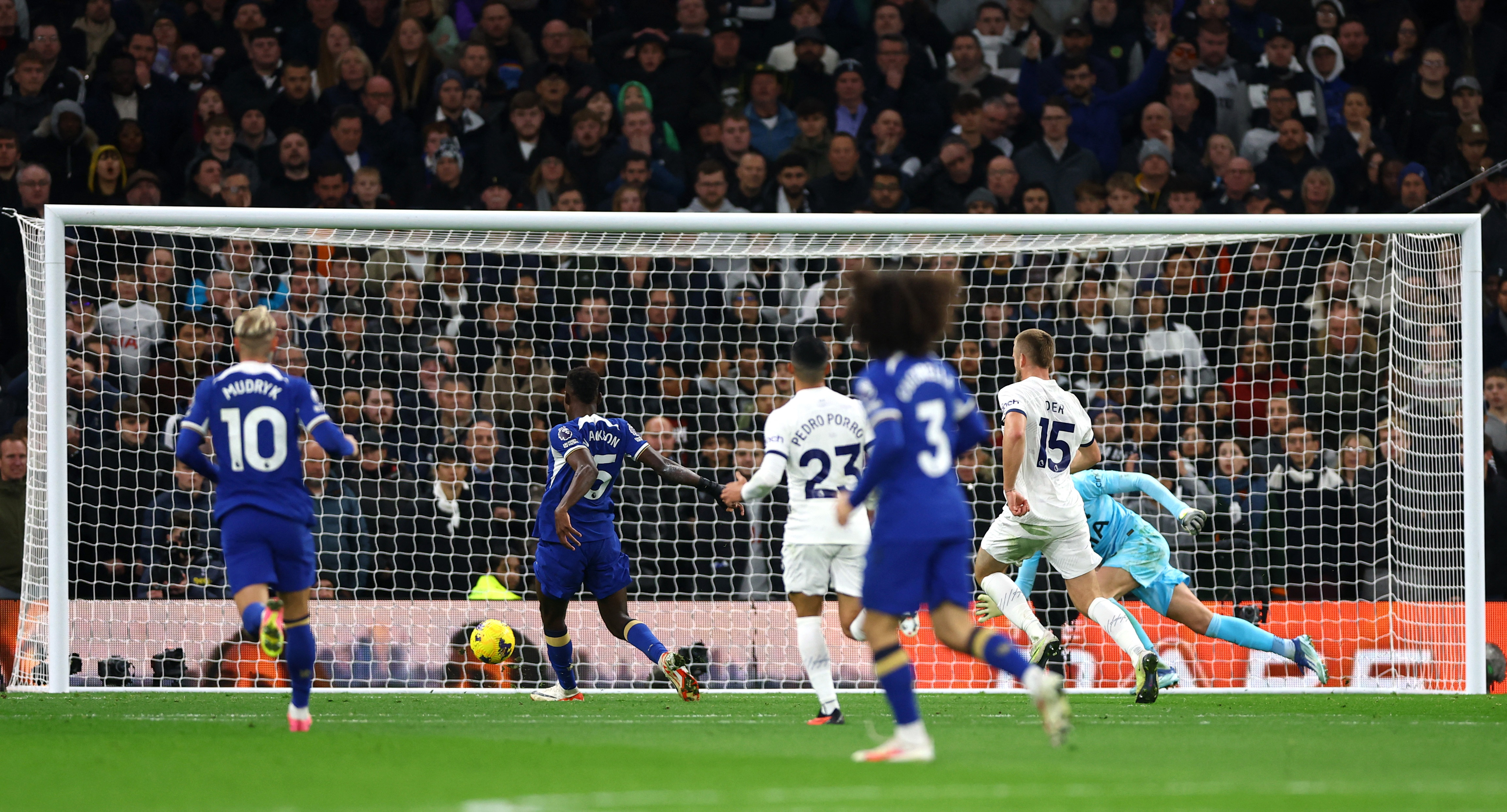 image Nine-man Spurs miss out on top spot in chaotic 4-1 loss to Chelsea