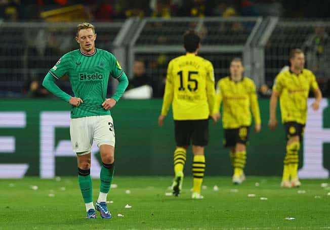 image Newcastle beaten by Dortmund, shock defeat for Barca