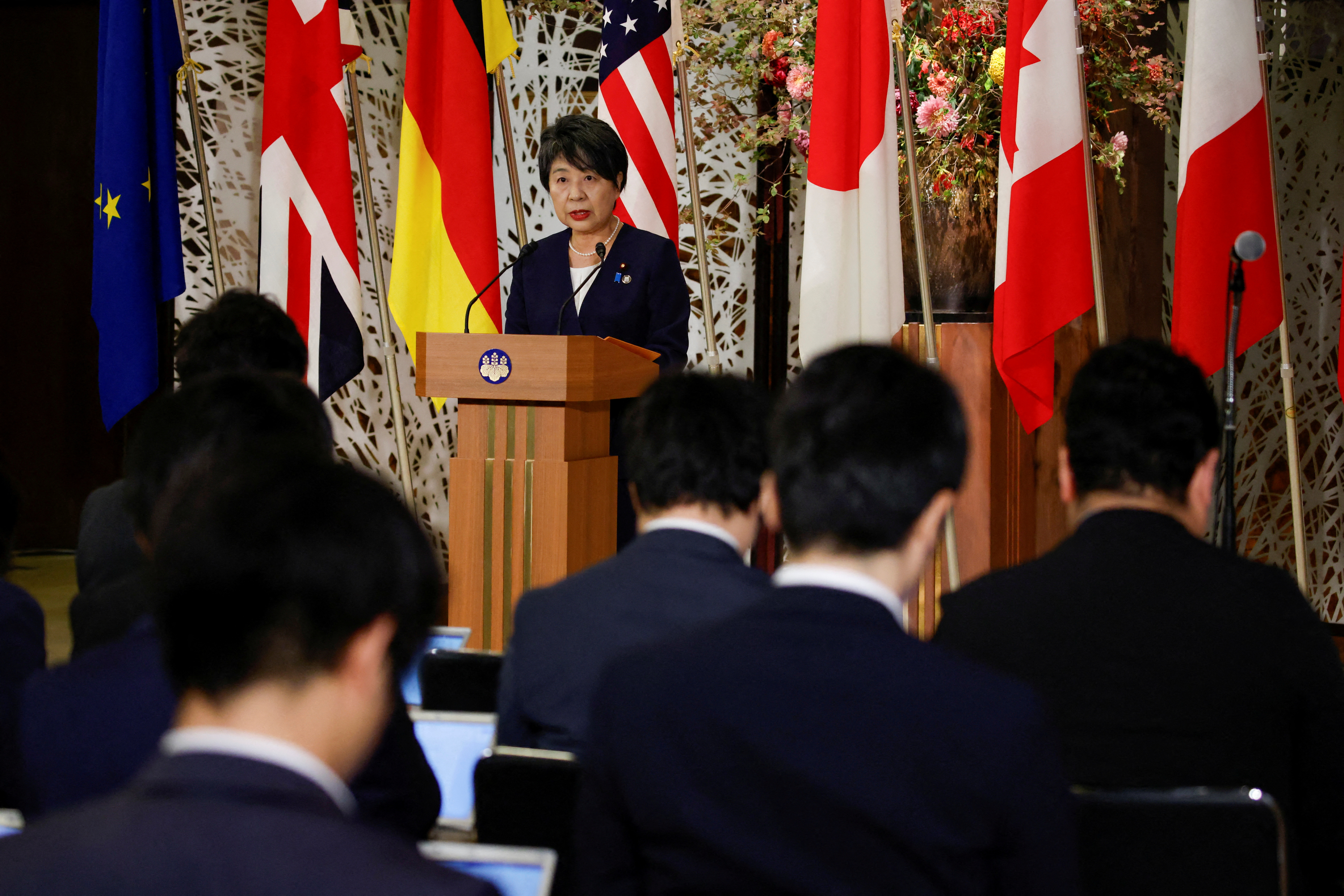 image G7 ministers unified in call for humanitarian pause to Gaza conflict, Japan says