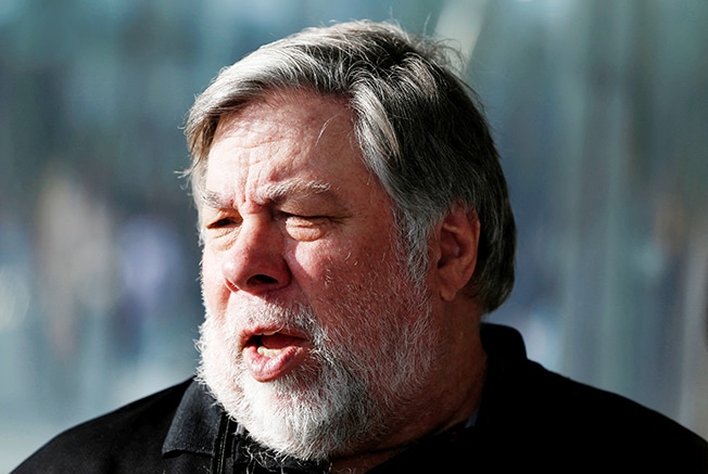 image Apple co-founder Steve Wozniak in hospital