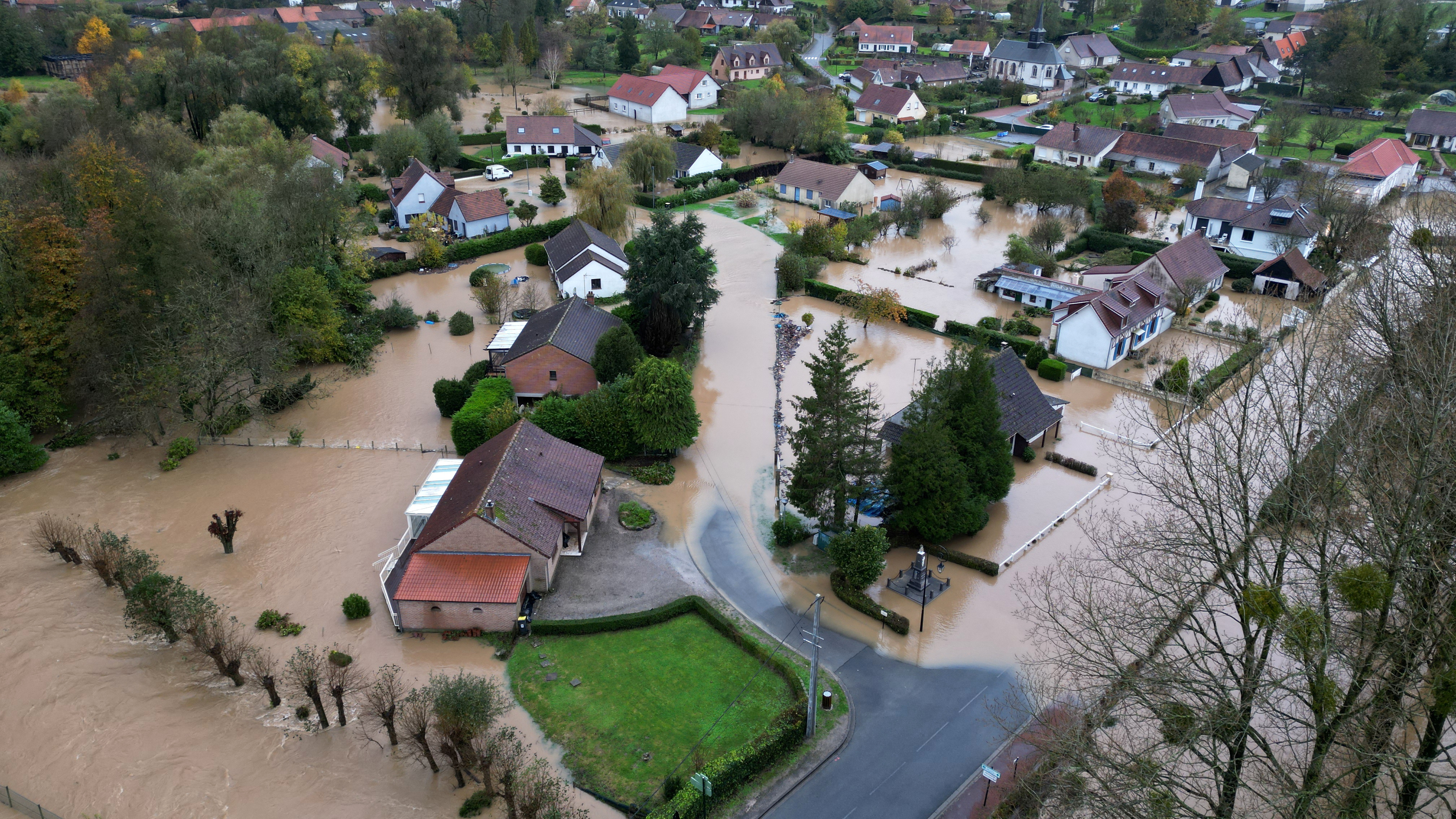 image Heavy rains flood homes, crops in northern France