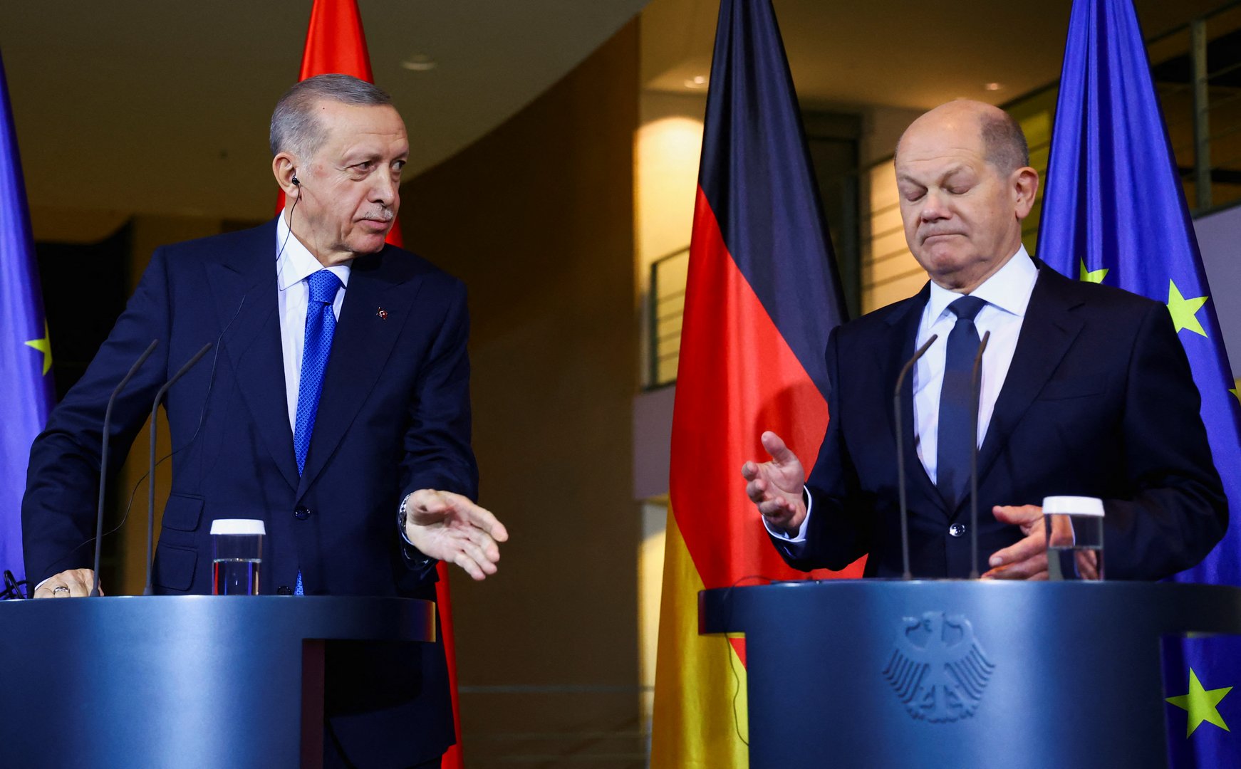 image President Erdogan suggests Germany&#8217;s close support for Israel tied to holocaust guilt