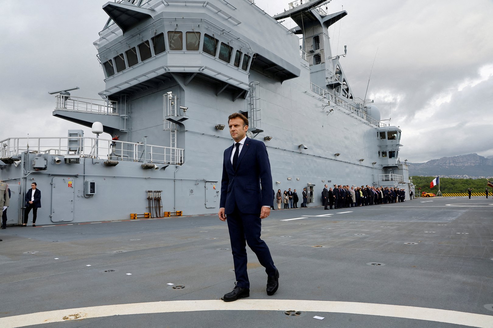 image French warship docks in Egypt, could treat Gaza children this week
