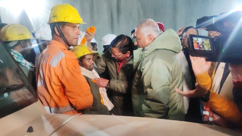 image All trapped workers rescued from Himalayan tunnel, say officials