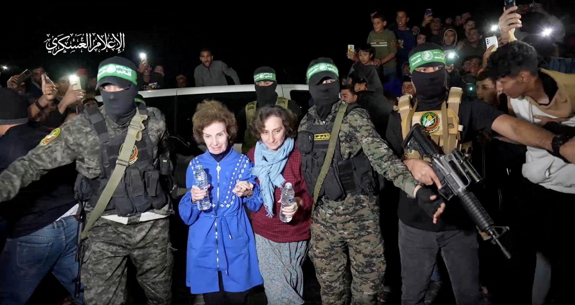 image Hamas hands over two Israeli-Russian hostages held in Gaza