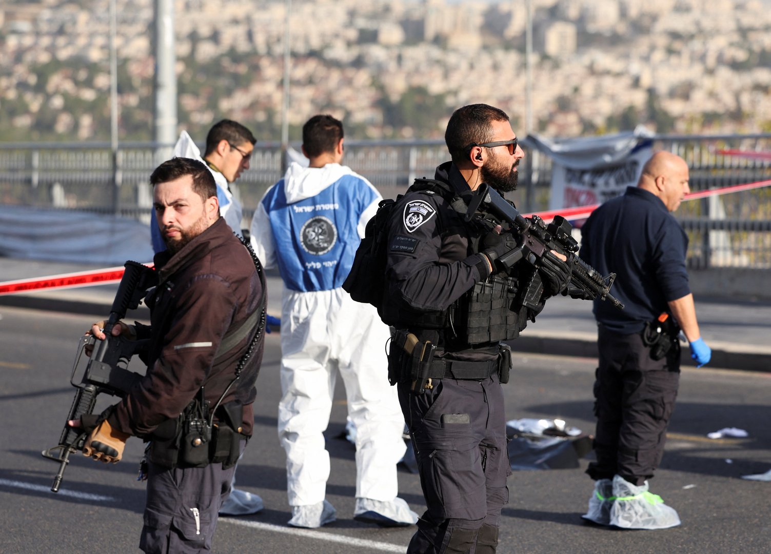 image Three killed, 8 wounded in Jerusalem shooting attack (Update 3)