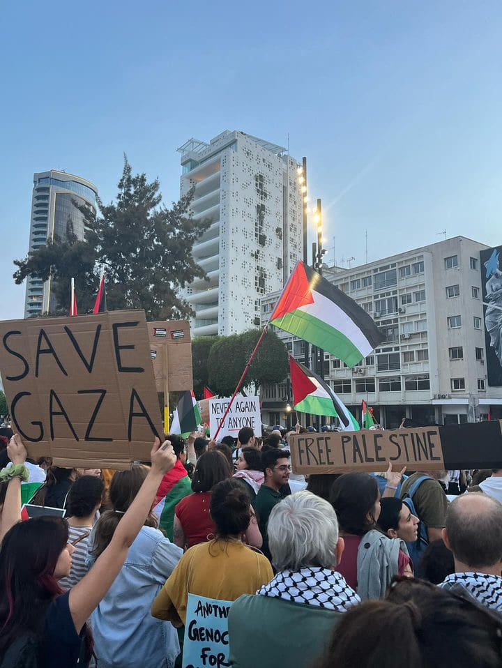 image Pro-Palestine protest takes place in Nicosia
