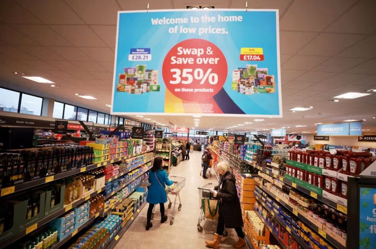 image UK shop price inflation at lowest since June 2022