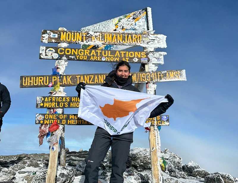 profile student angelina lakkotripi, student at bath university just climbed the kilimanjaro for alkionides uk