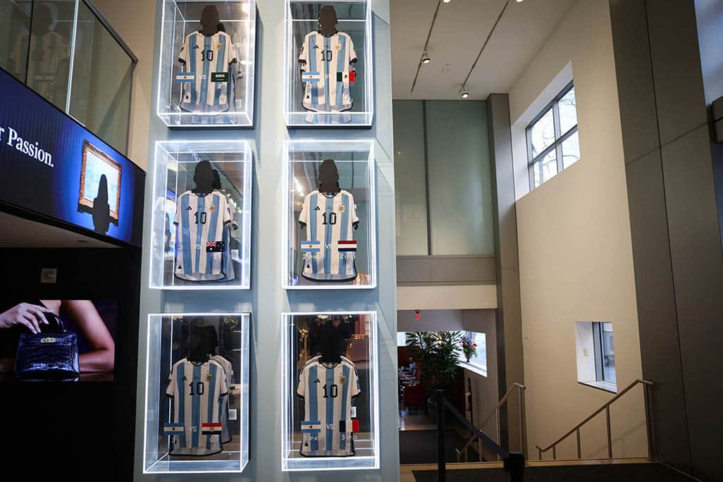 image Messi&#8217;s shirts from Argentina&#8217;s World Cup triumph fetch $7.8 million