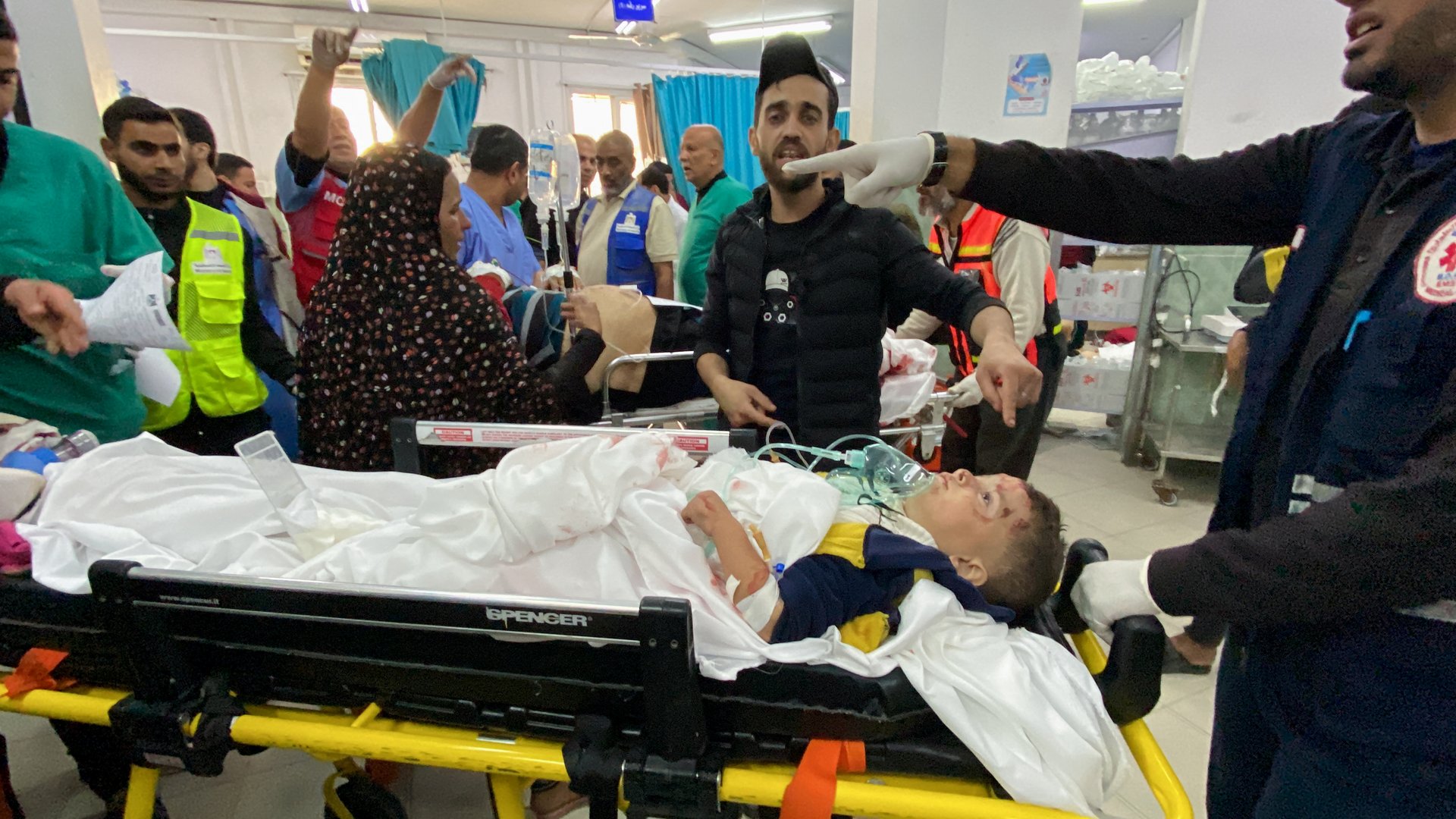 image New wave of wounded received at Gaza&#8217;s overwhelmed hospitals