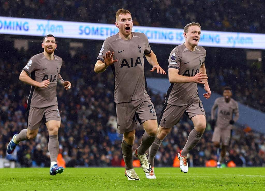 image City held again in six-goal Spurs thriller, Liverpool move second