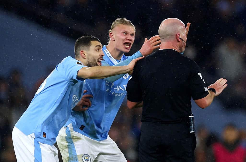 image Man City charged by FA over player conduct in Spurs draw