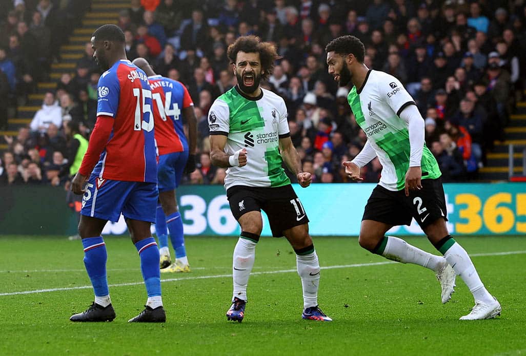 image Salah nets 200th goal for Liverpool in Crystal Palace win