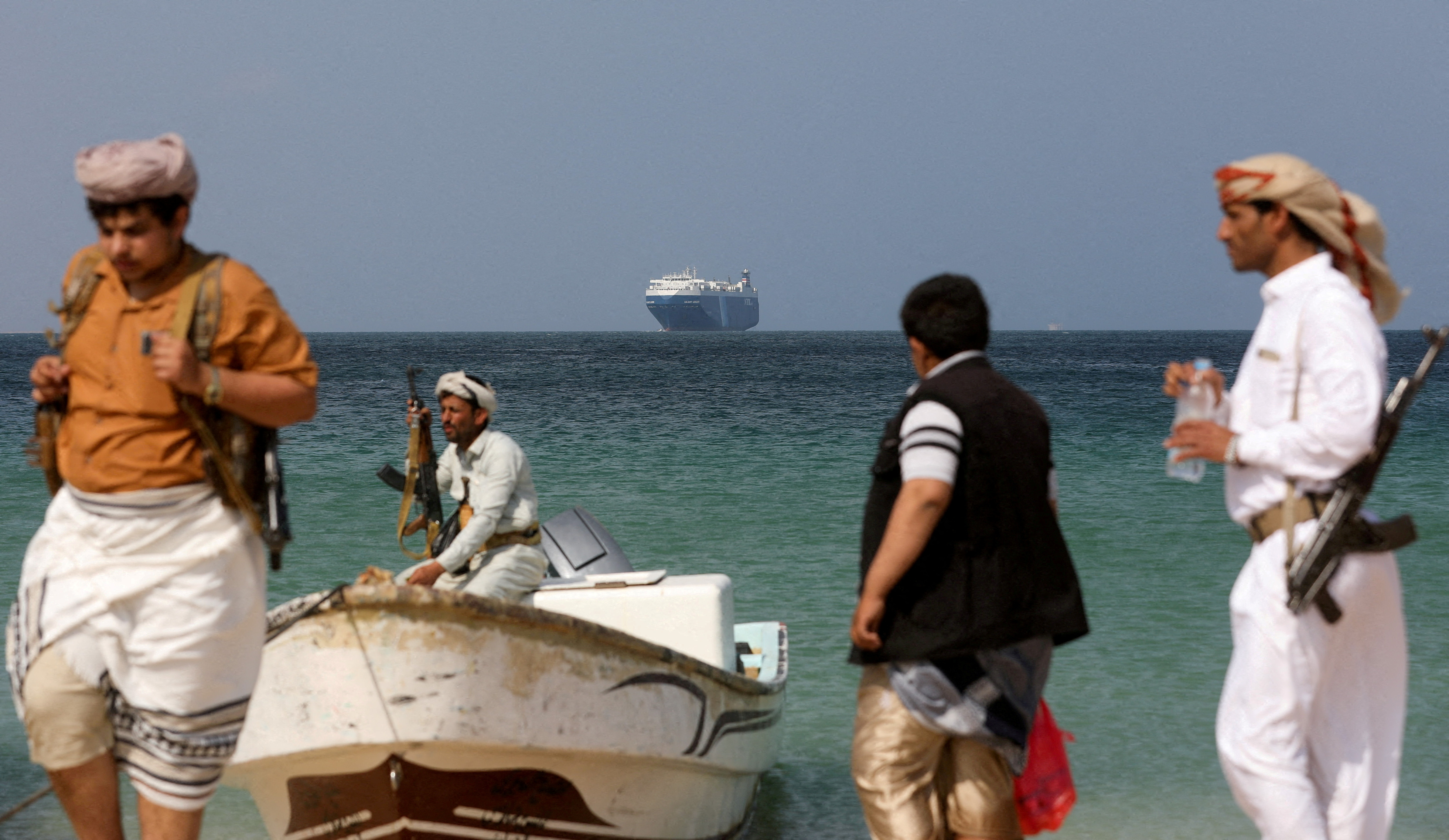 image Greek ship attacked in Red Sea by Houthis arrives in Aden with cargo