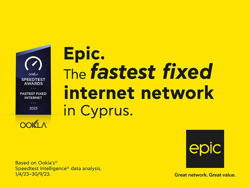 image Epic recognised as &#8216;Fastest Fixed Internet Network in Cyprus&#8217;
