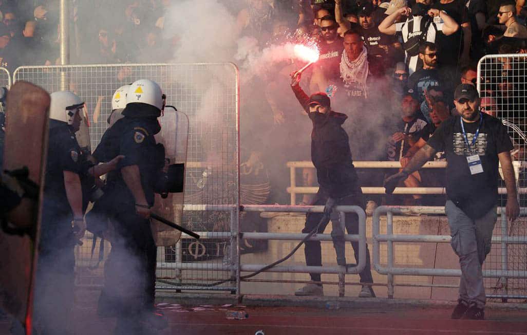 image Greek referees refuse to officiate matches over safety concerns