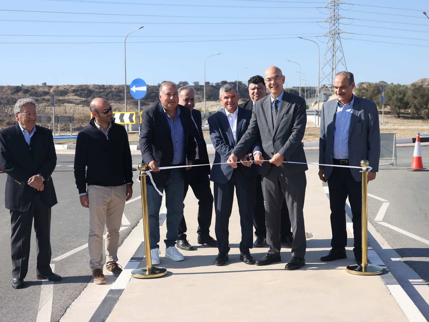 image €16.7m road network in Vasilikos energy and industrial area inaugurated