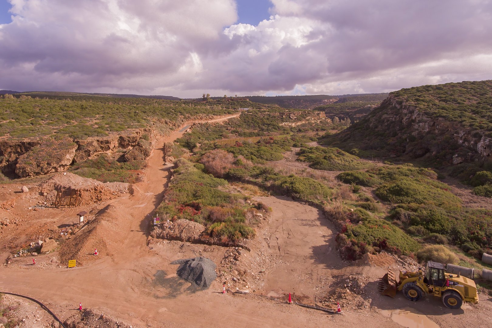 image Akamas road works moving forward