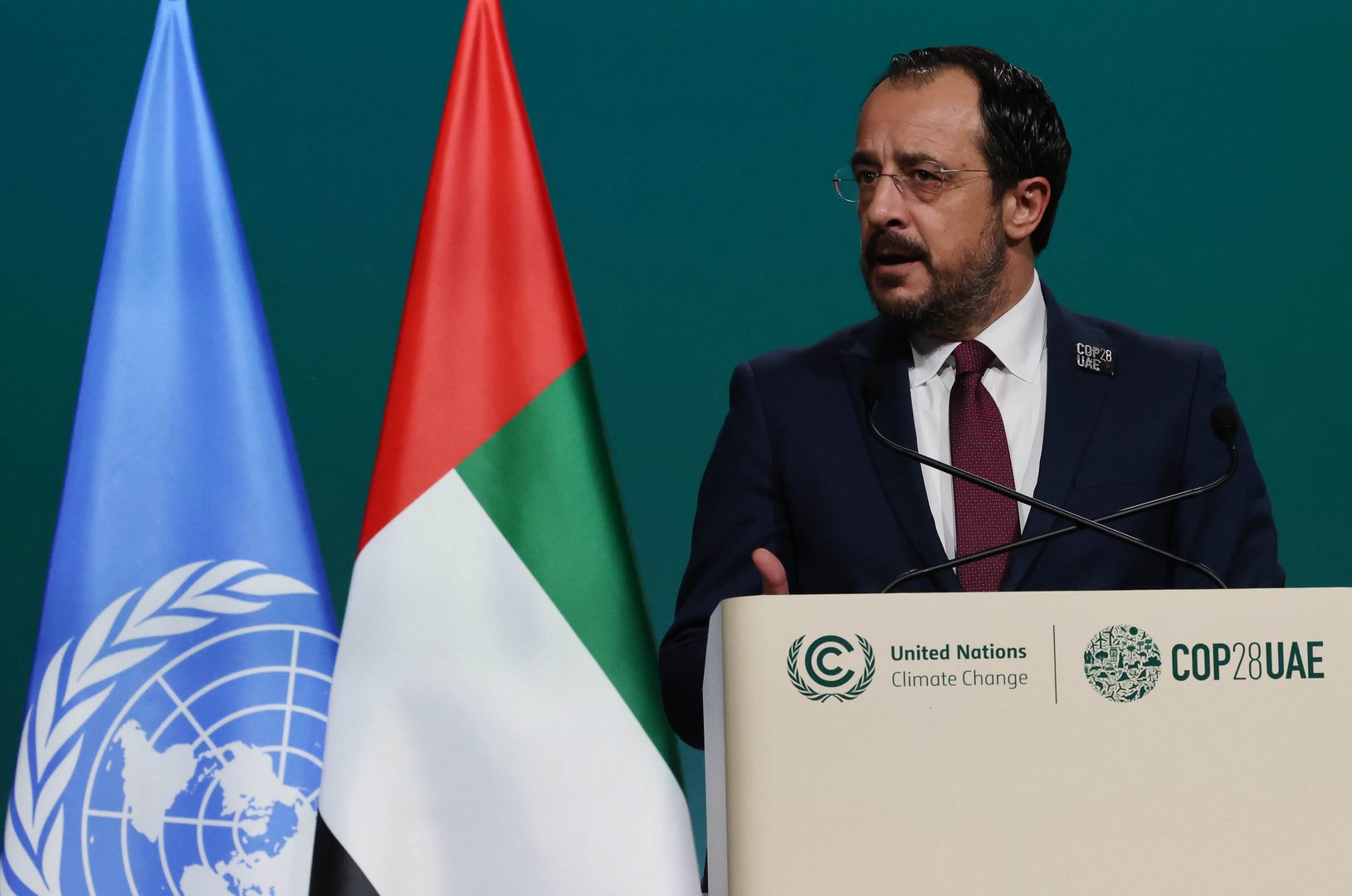 image Christodoulides meets Guterres in Dubai
