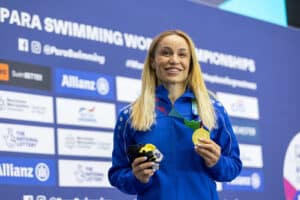 gold medal at the world para swimming championship manchester 2023