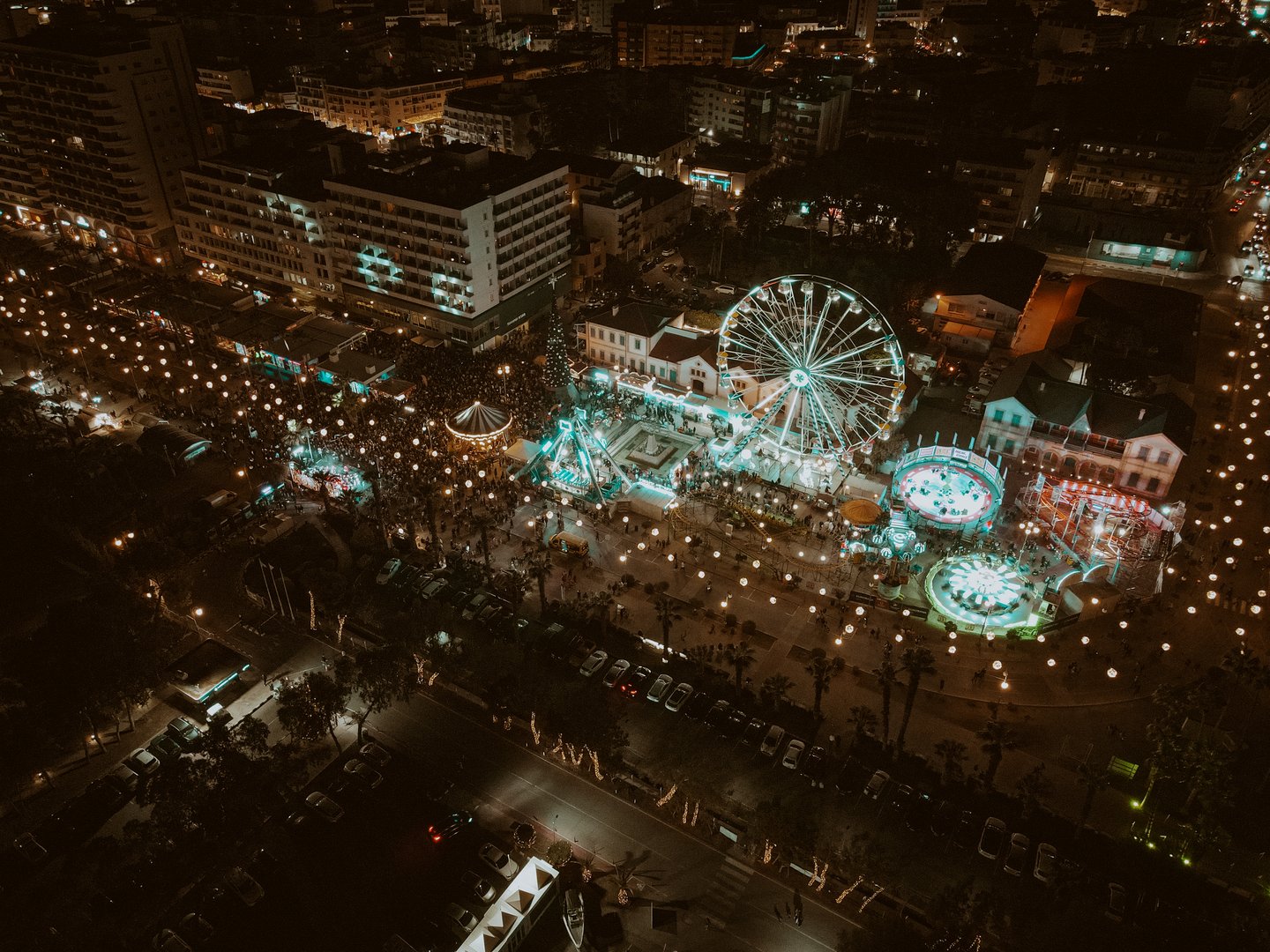 image Larnaca Christmas tree officially lit